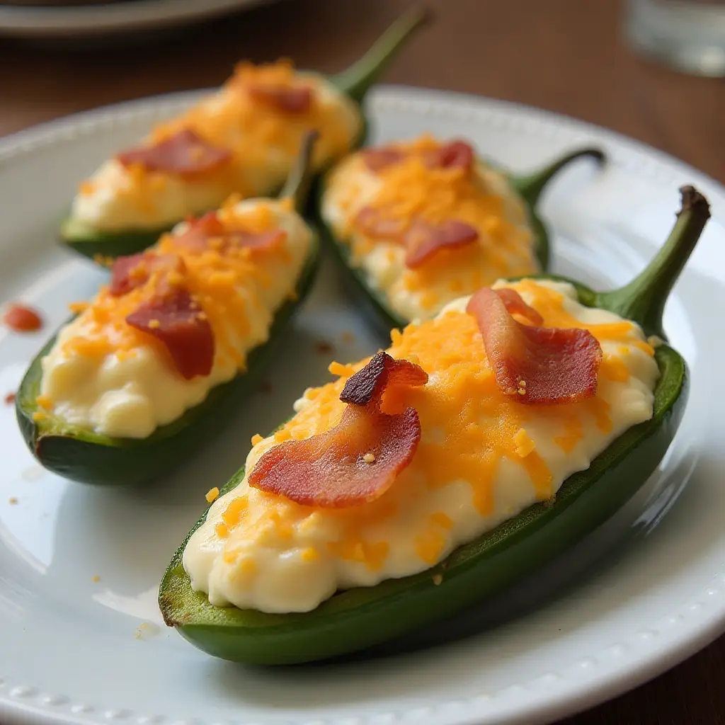 Bluezy's Stuffed Jalapenos with Bacon