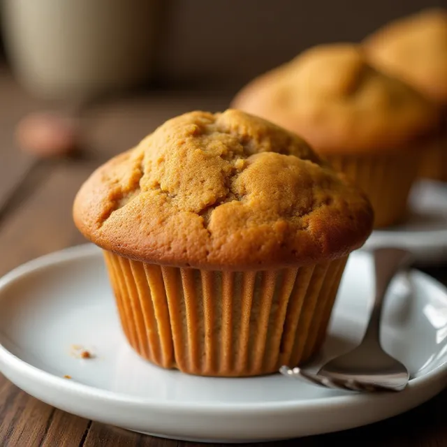 Whole Wheat Pumpkin Applesauce Muffins