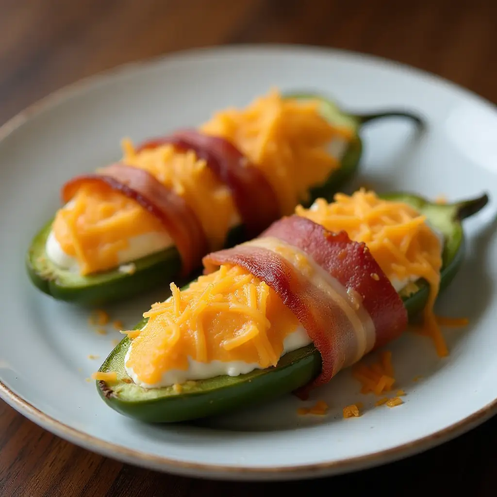 Turkey Bacon-Wrapped Jalapeño Poppers