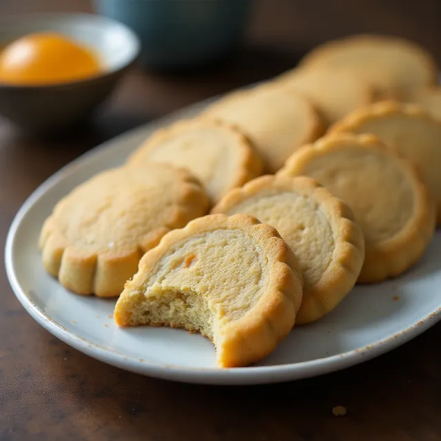 Buckwheat and Orange Shortbread Cookies