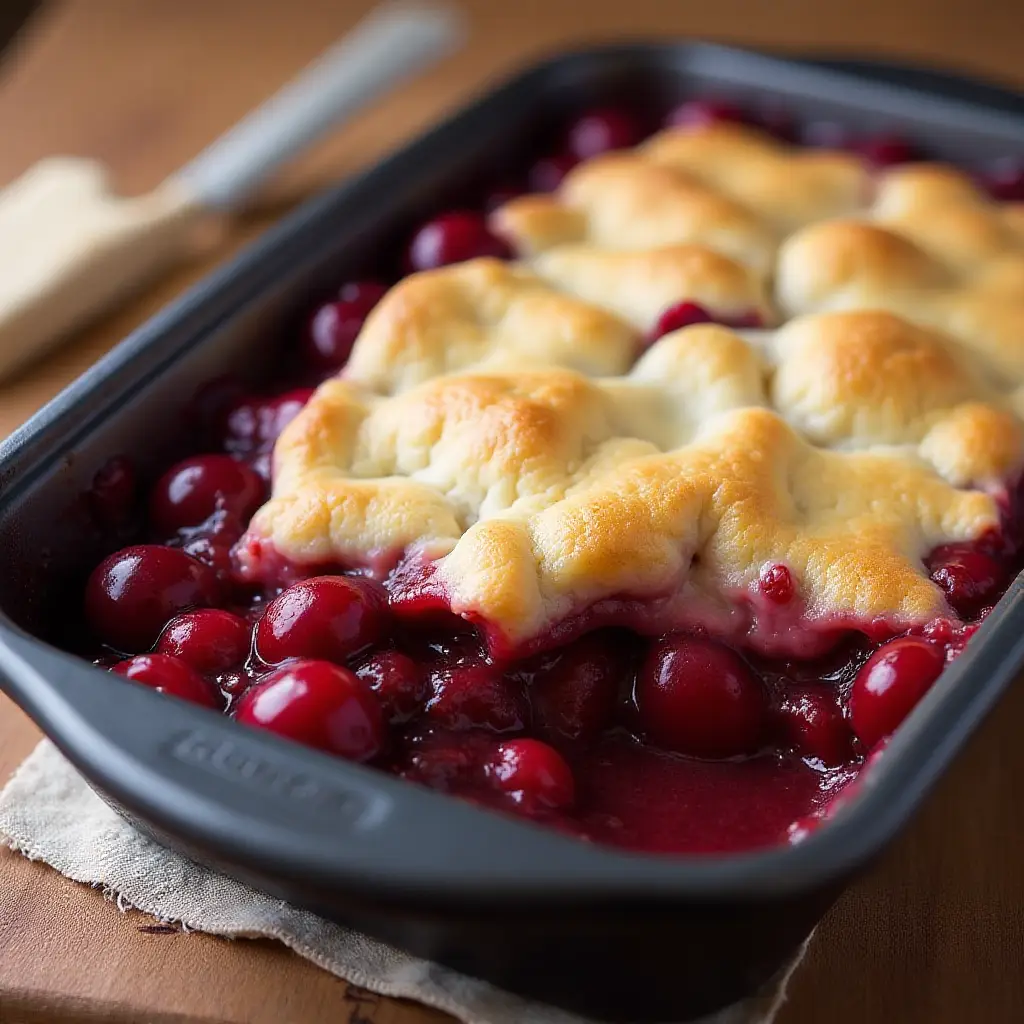 Tart Cherry Cobbler