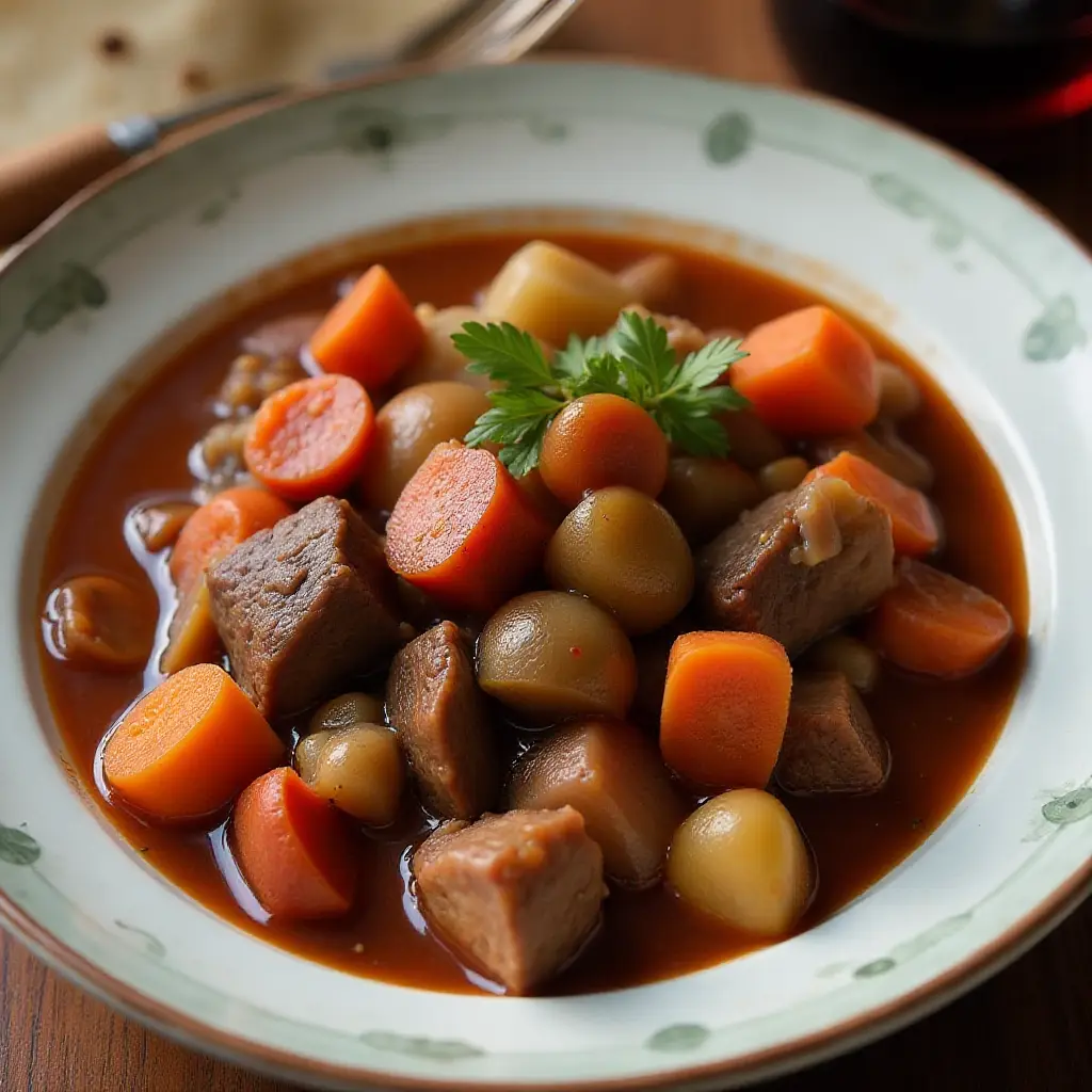 Red Wine-Marinated Beef Stew