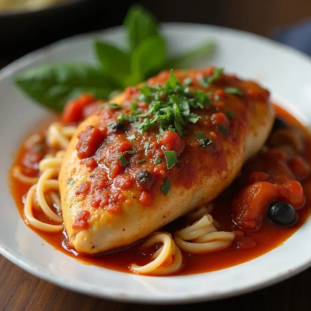 Elise's Slow Cooker Chicken Cacciatore