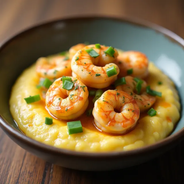 Cheesy Shrimp and Grits