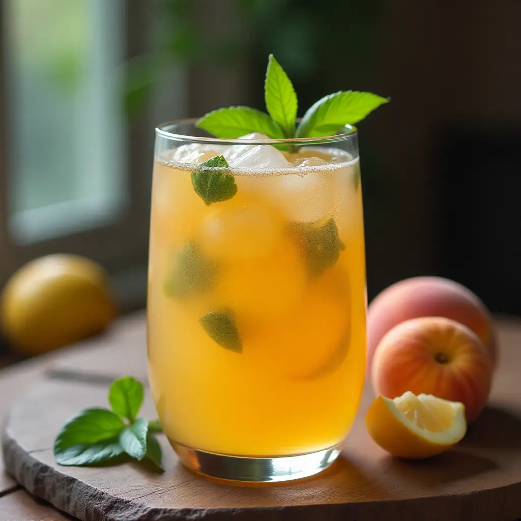 Peach-Basil Sangria