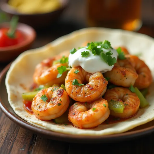 Chili-Lime Shrimp Fajitas