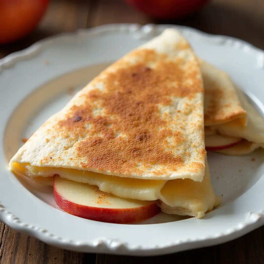 Apple Cinnamon Brie Quesadillas