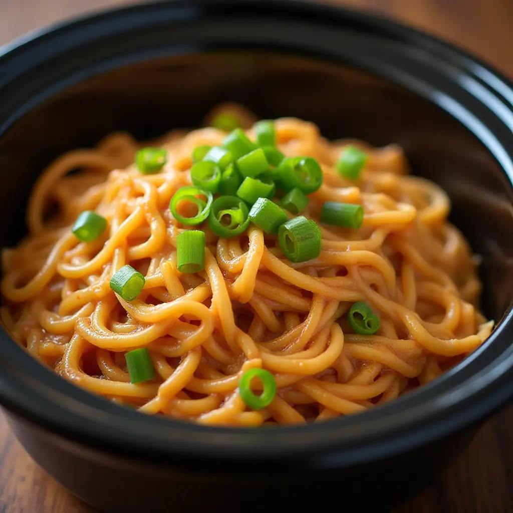 Slow Cooker Asian Zing Chicken Noodles