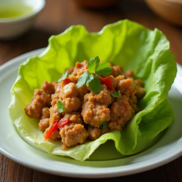 Ground Turkey Lettuce Wraps