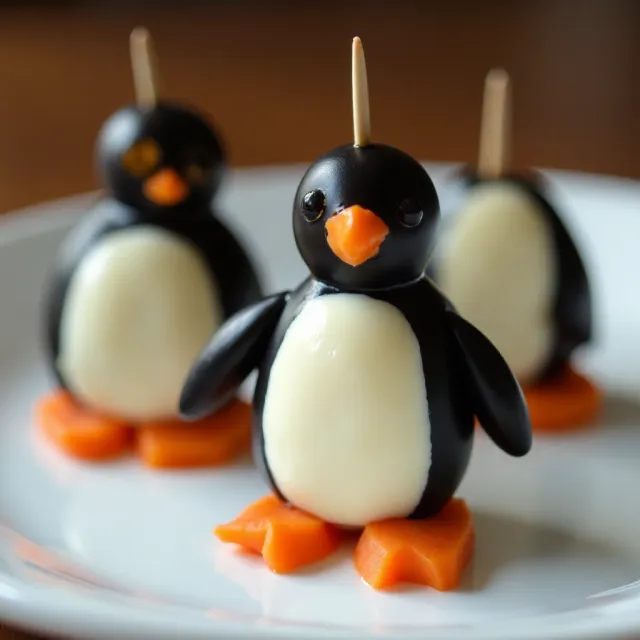 Cream Cheese Penguins