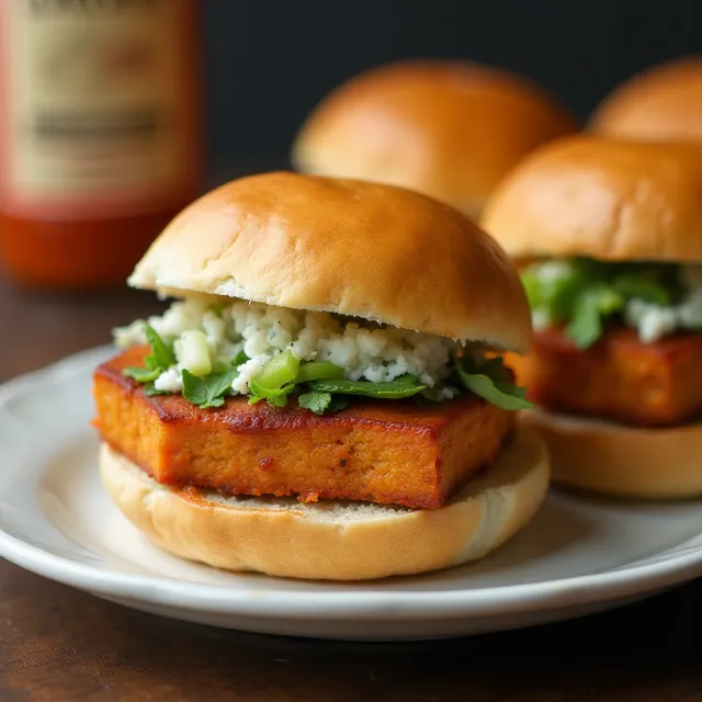 Buffalo Tempeh Sliders