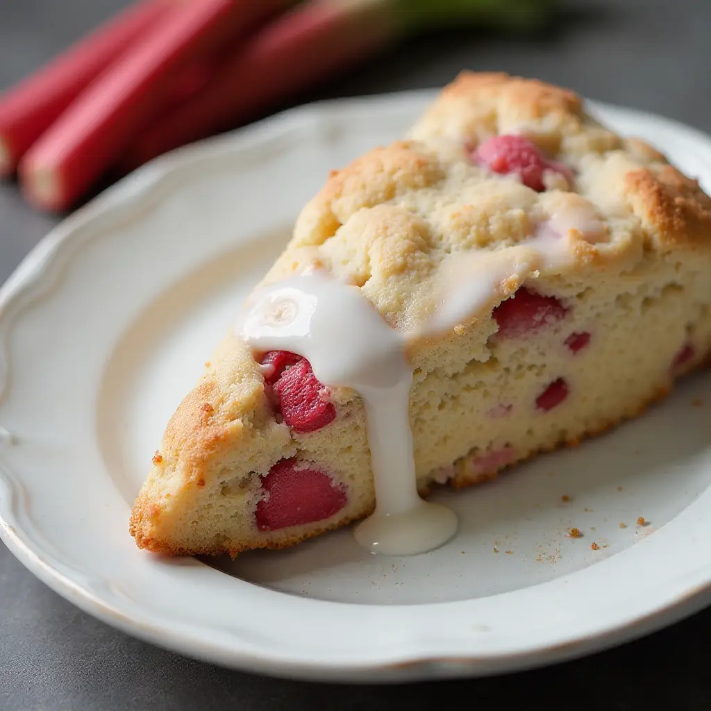 Rhubarb Scones