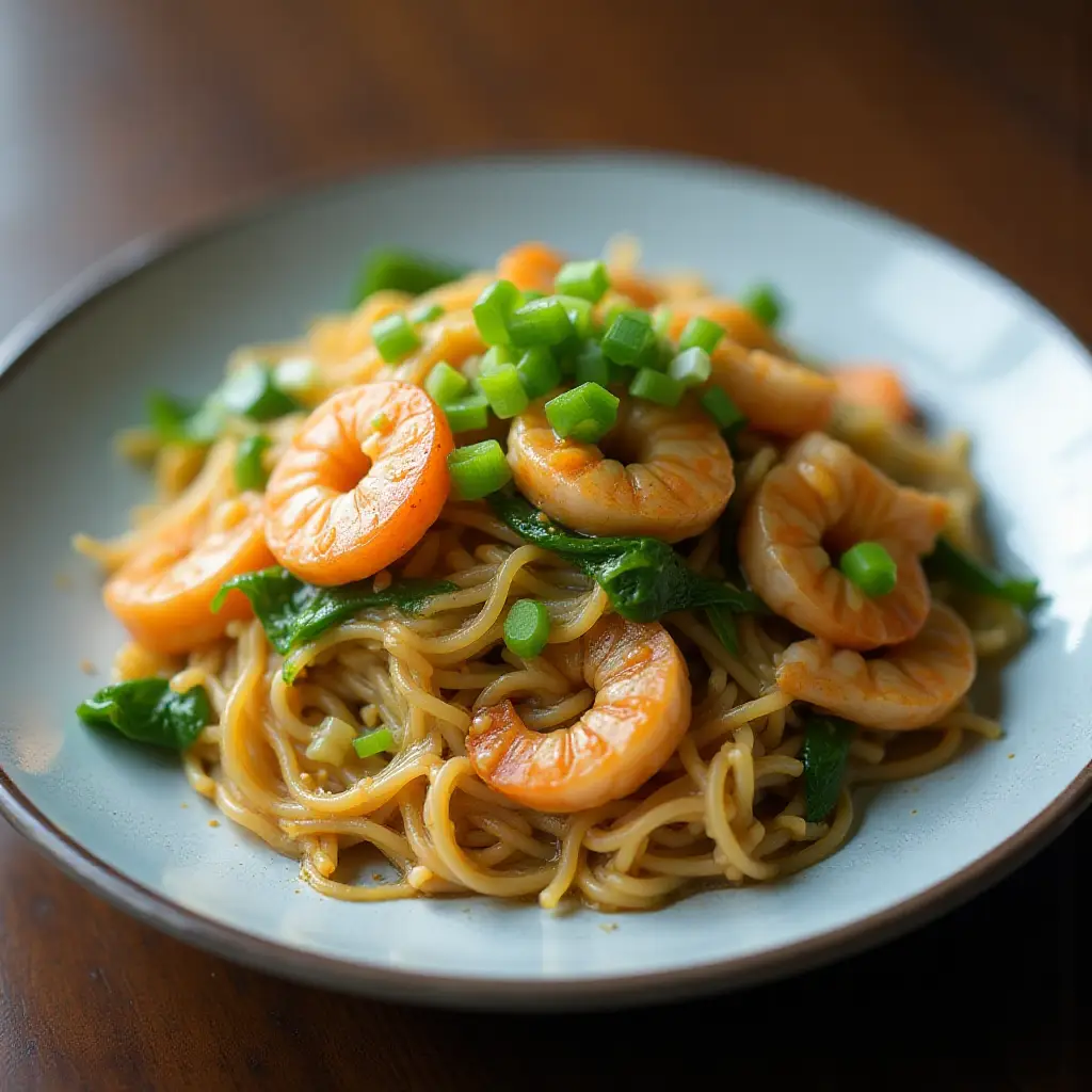 Pork and Shrimp Pancit