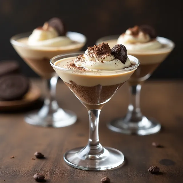No Bake Espresso Martini Cheesecakes
