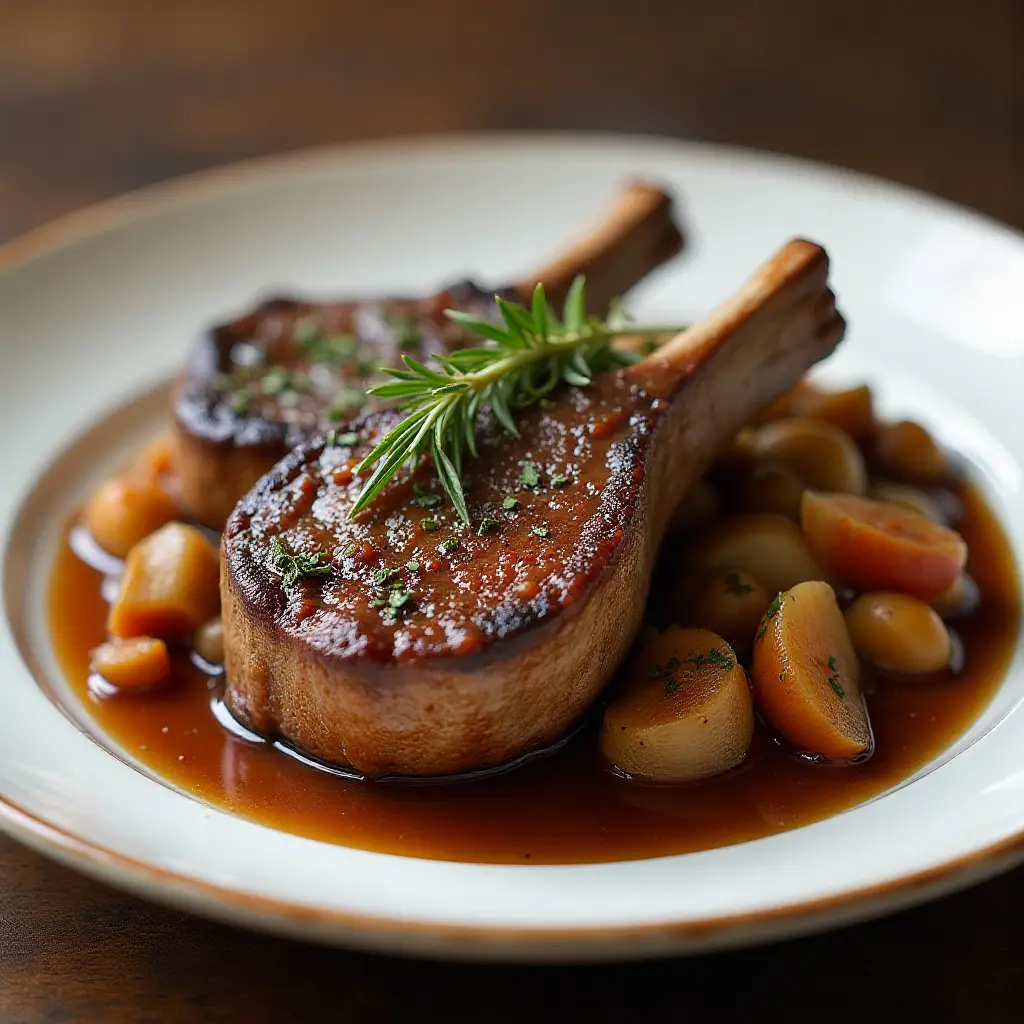 Braised Lamb Shoulder Chops