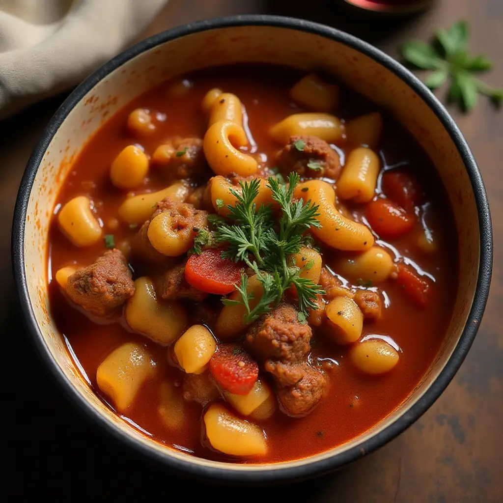 Dutch Oven Ground Beef Goulash