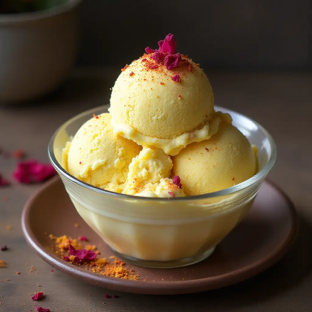 Bastani (Saffron and Rose Ice Cream)