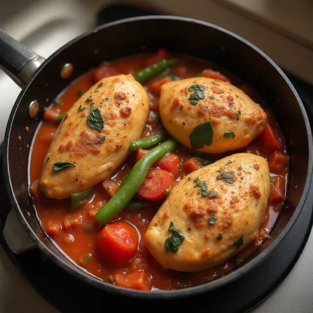 Easy Chicken Cacciatore