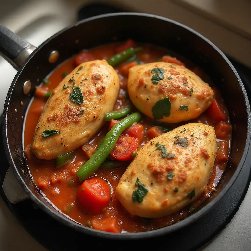 Easy Chicken Cacciatore