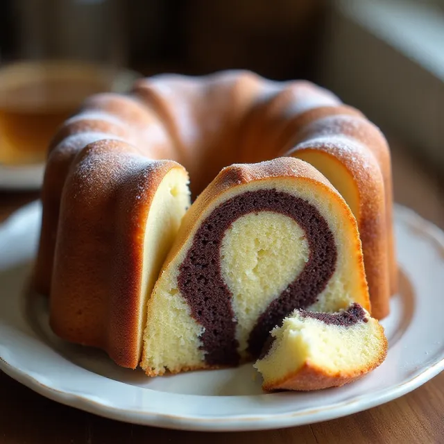 Marble Swirl Pound Cake