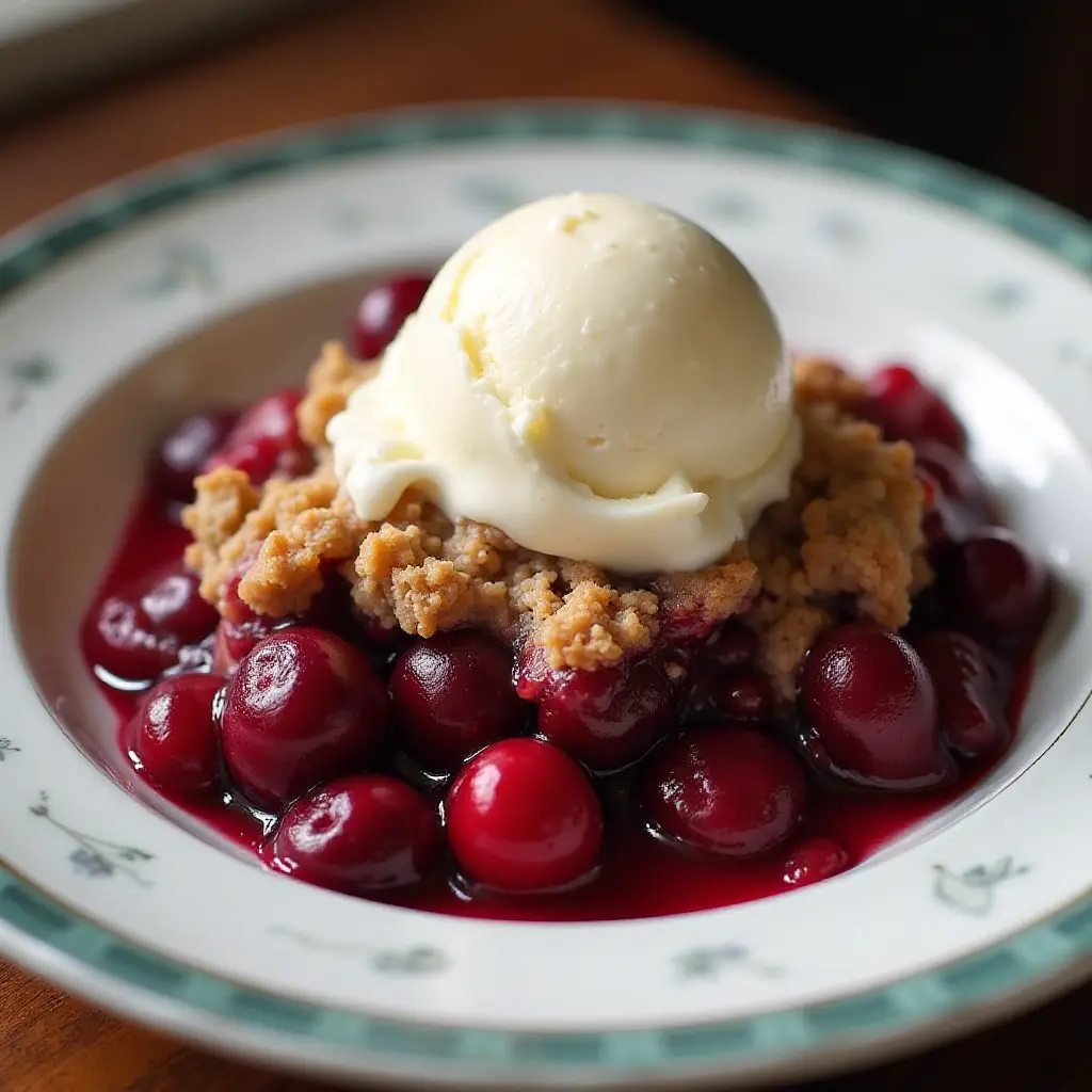 Fresh Cherry Crisp
