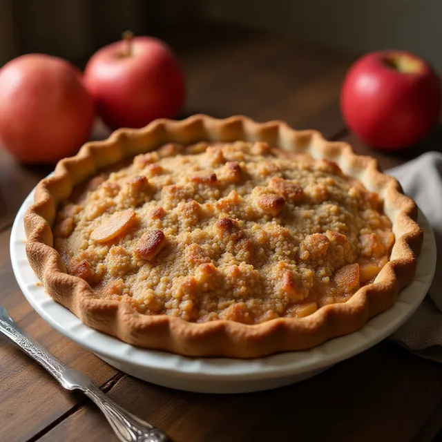 Apple Oat Crisp Pie
