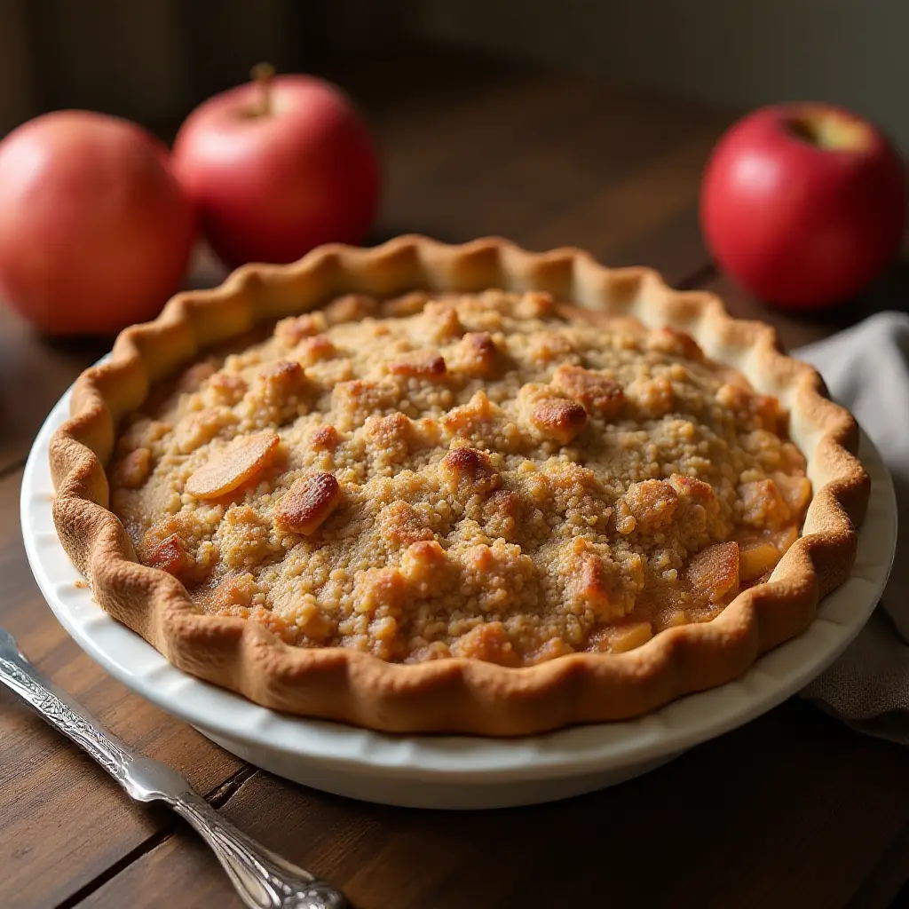Apple Oat Crisp Pie