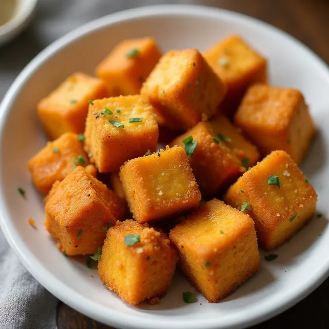 Air Fryer Vegan Buffalo Tofu Bites