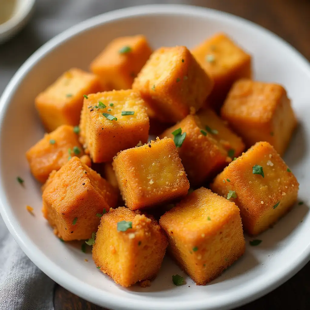 Air Fryer Vegan Buffalo Tofu Bites
