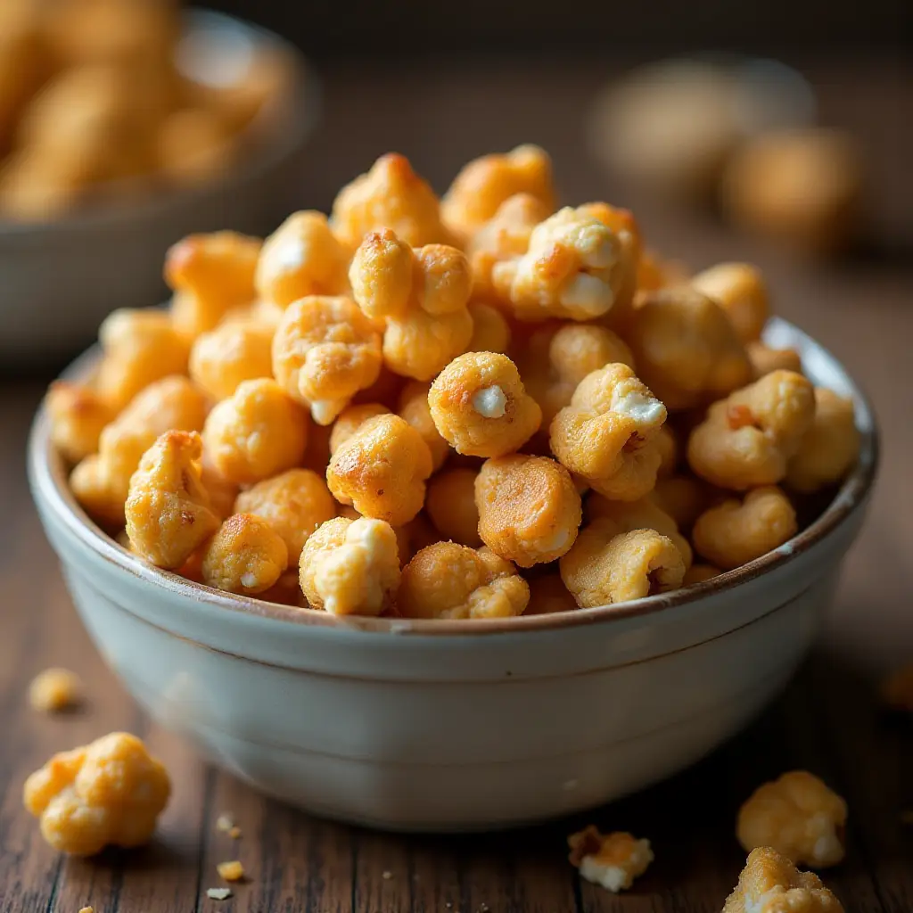 Crunchy Baked Caramel Corn