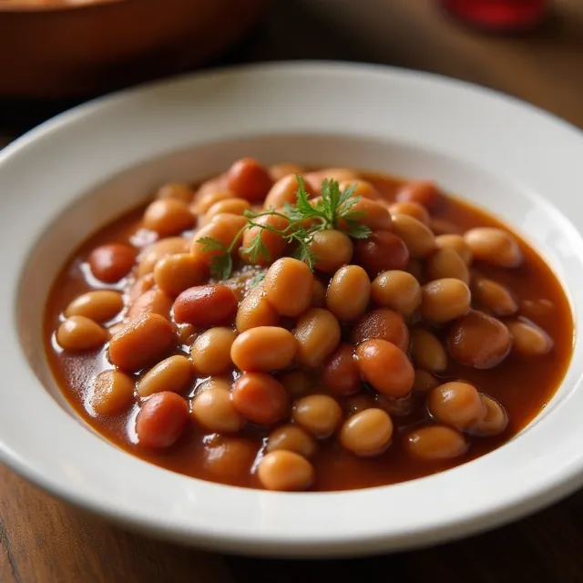 Slow Cooker Baked Beans Using Canned Beans