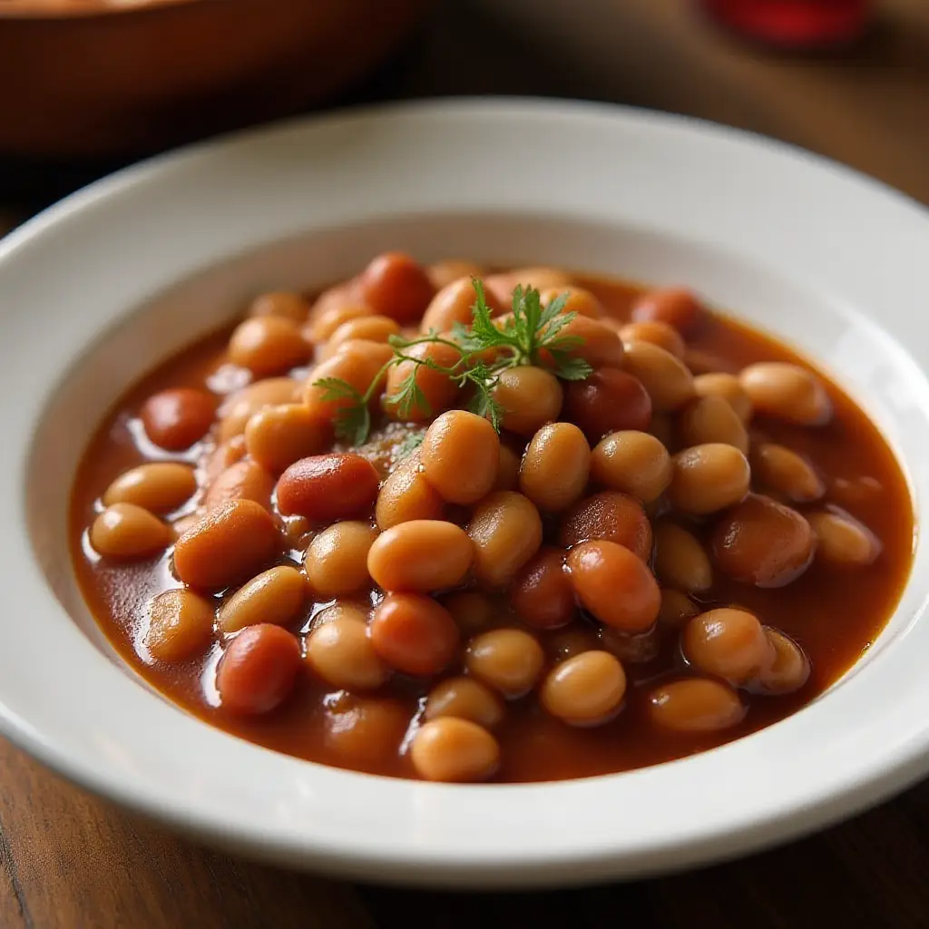 Slow Cooker Baked Beans Using Canned Beans