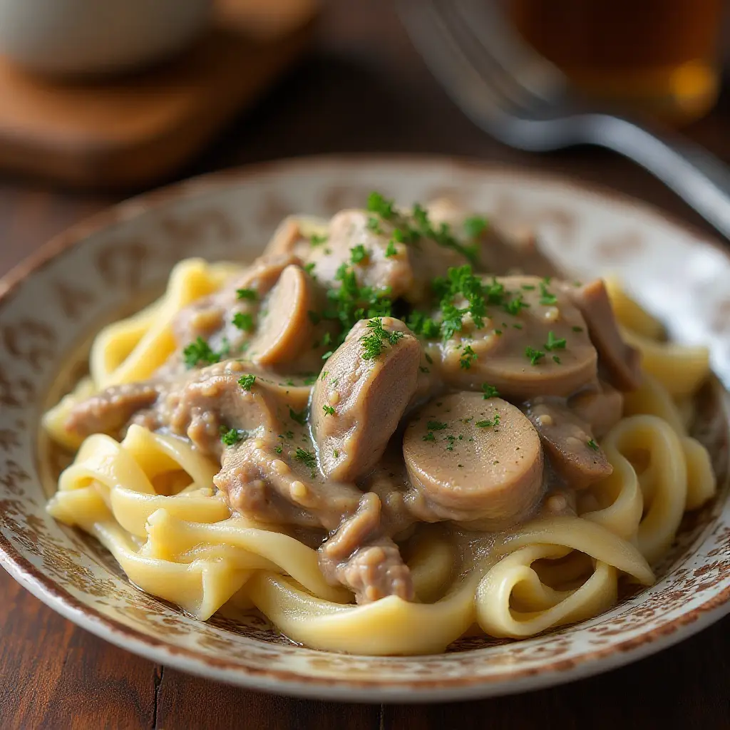 Nana's Beef Stroganoff