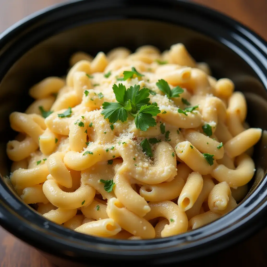 Crockpot Caesar Chicken Pasta
