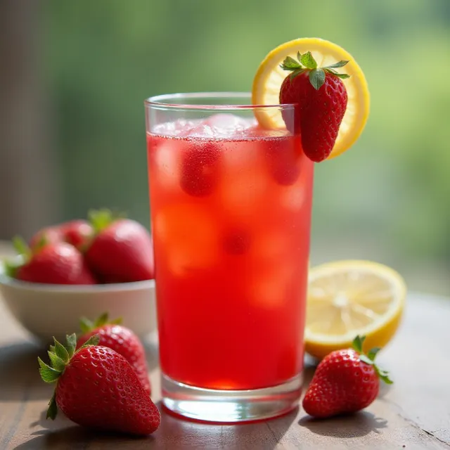All Natural Strawberry Lemonade