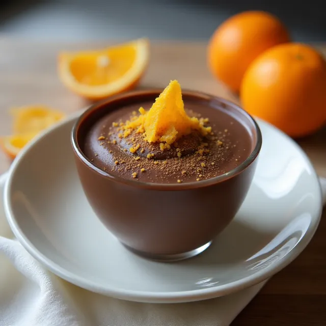 French Chocolate Mousse with Orange