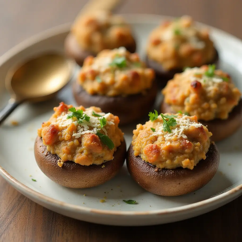 Easy Sausage-Stuffed Mushrooms