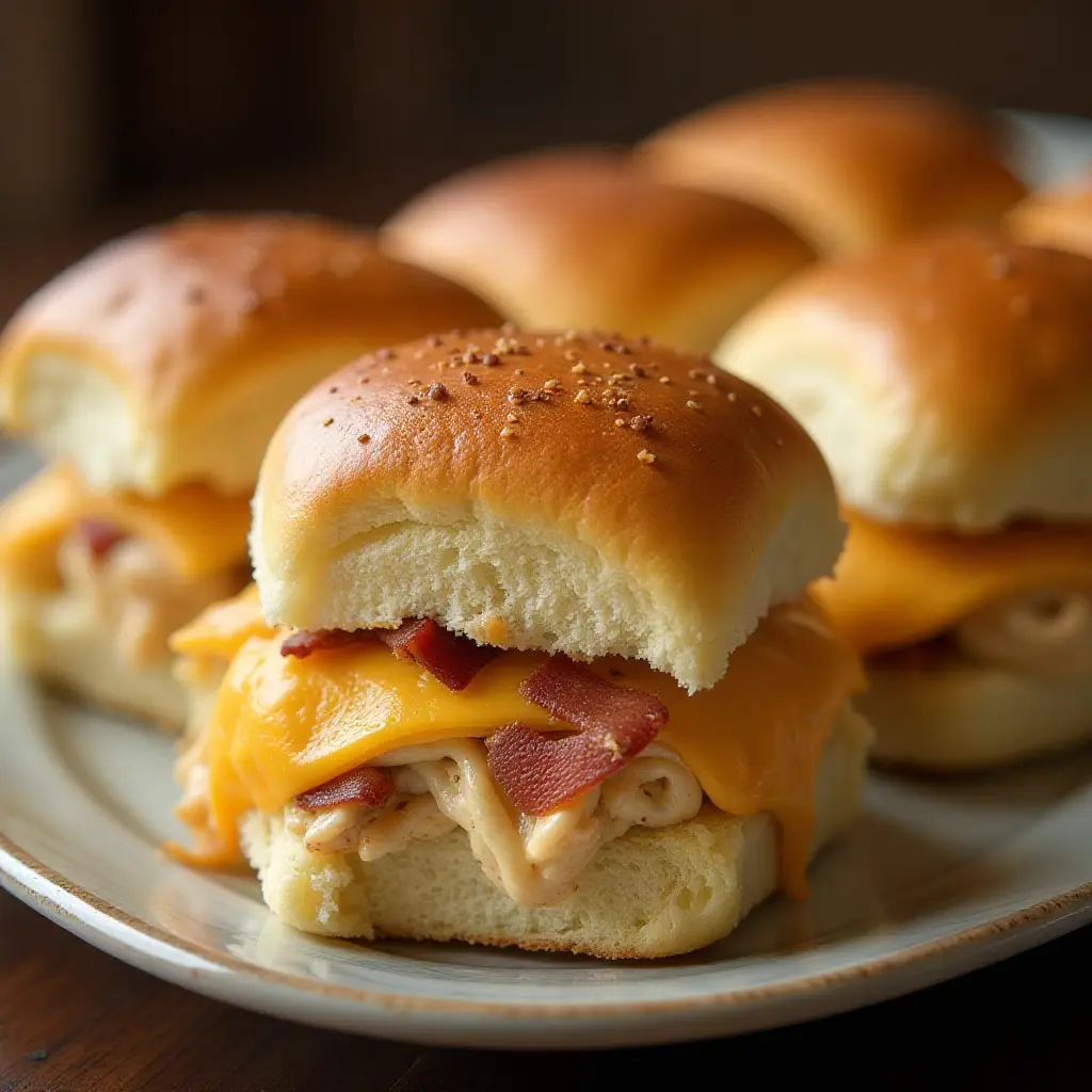 Chicken Bacon Ranch Sliders