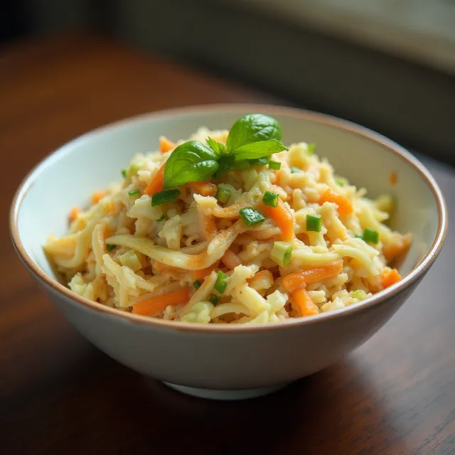 Quick and Easy Thai Style Coleslaw