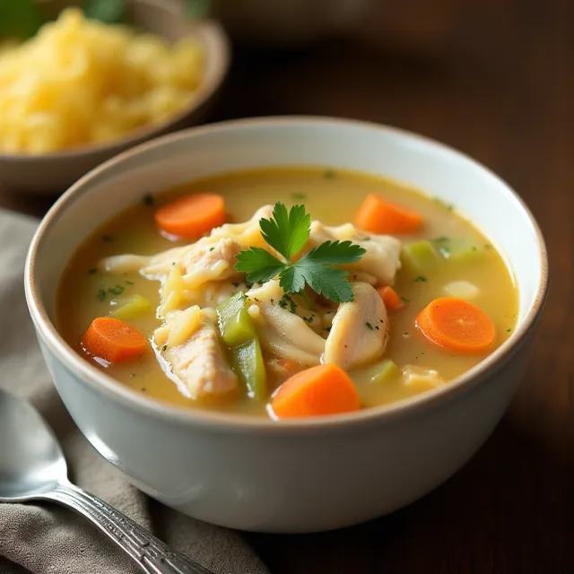 Chicken Noodle Soup with Egg Noodles