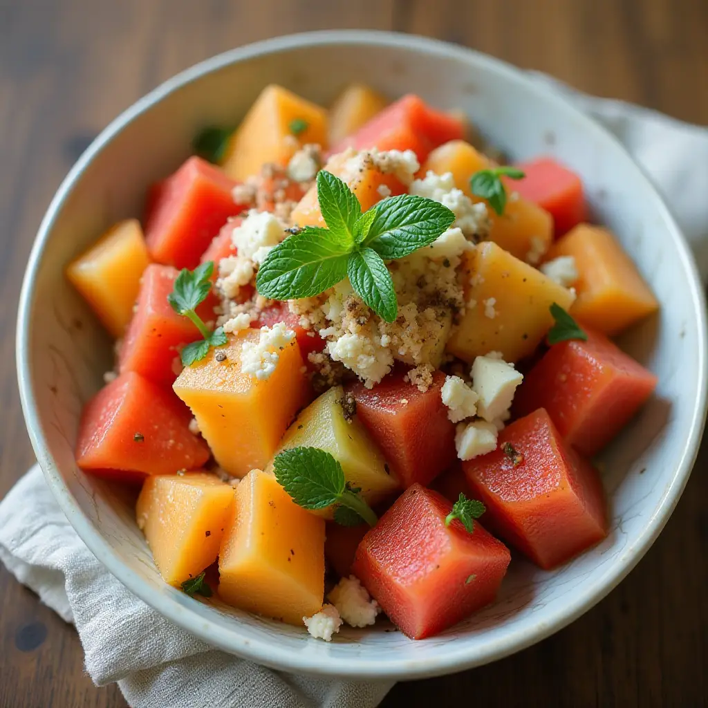 Melon Salad with Feta