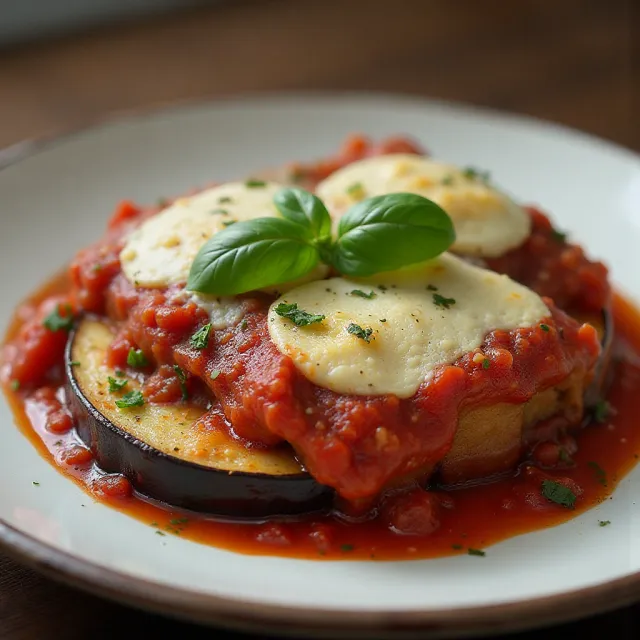 Eggplant Parmigiana Caponata