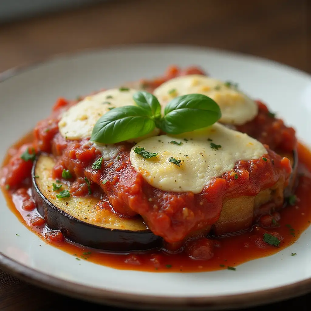 Eggplant Parmigiana Caponata