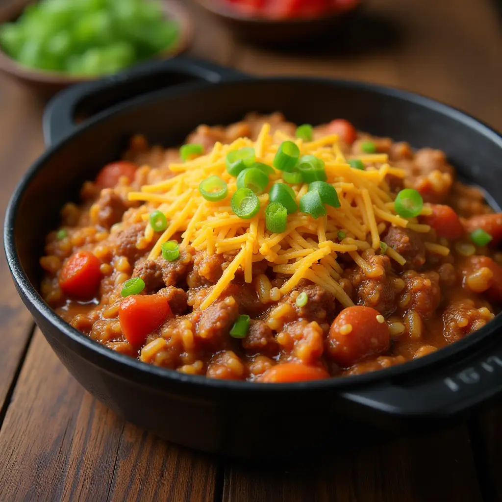 Ground Beef and Rice Skillet