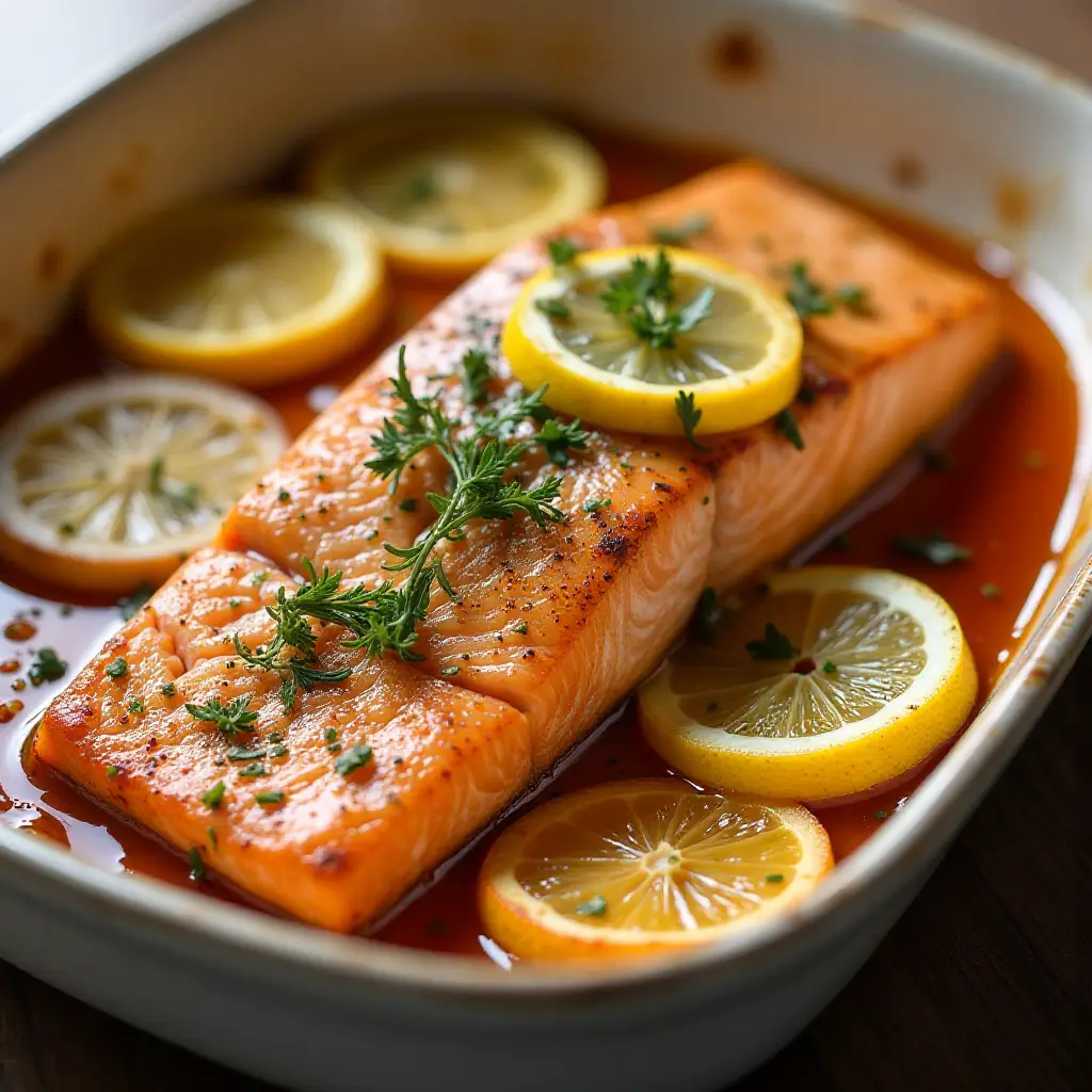 Harissa Baked Salmon