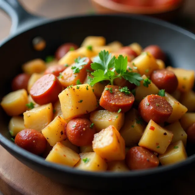 Papas con Chorizo