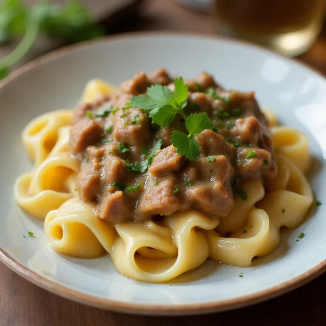 Mitzie's Beef Stroganoff