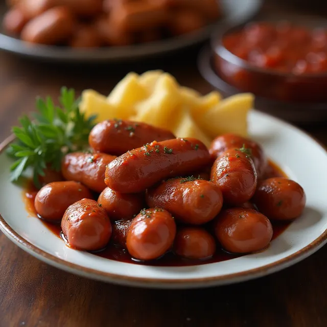 Cranberry-Barbecue Cocktail Sausages