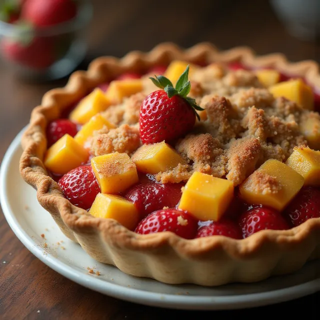 Strawberry-Mango Pie