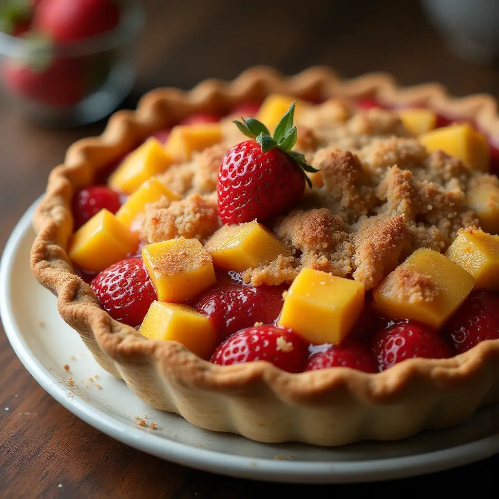 Strawberry-Mango Pie